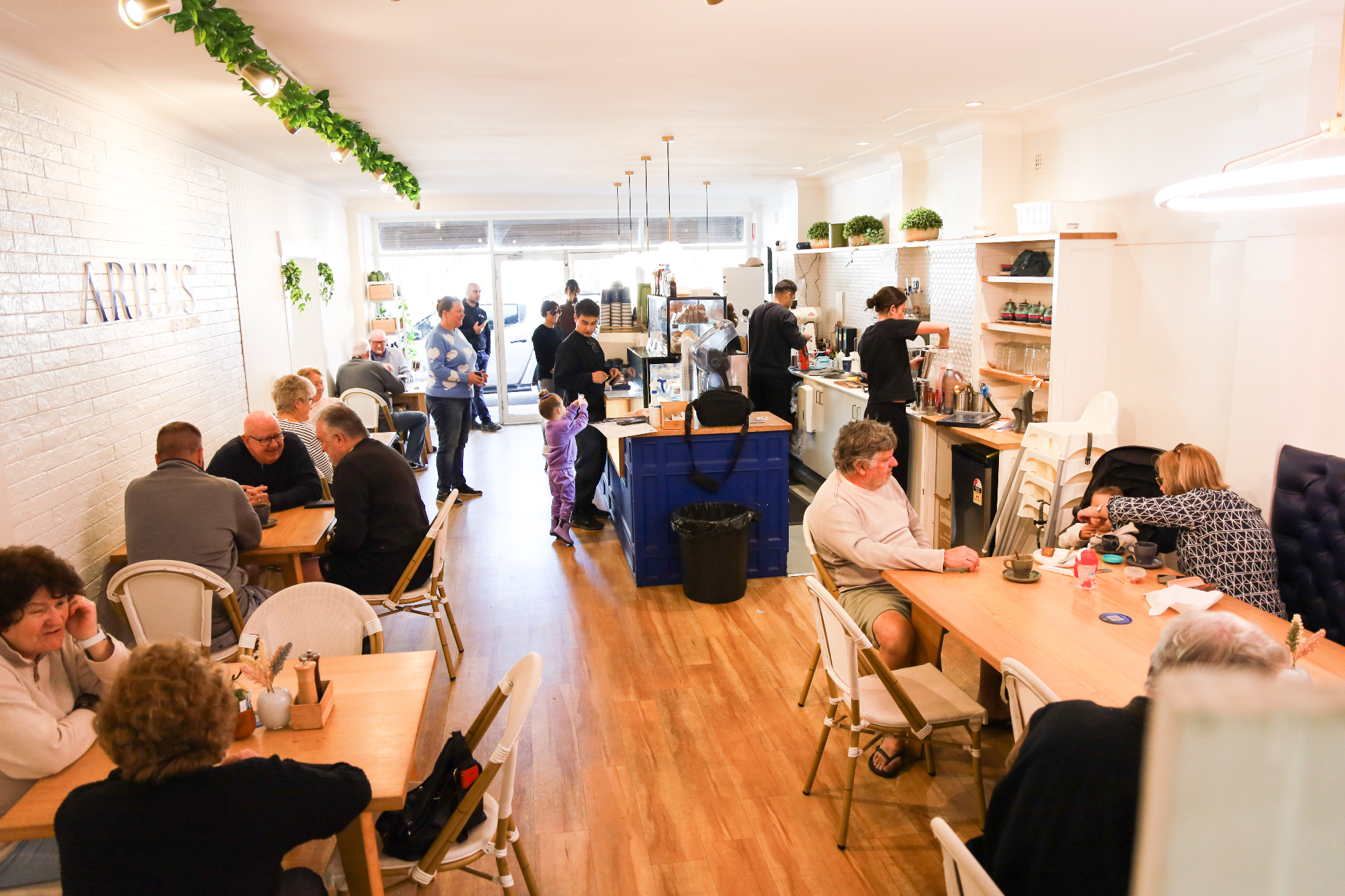 Inside Ariel's Balgownie warm timber interior