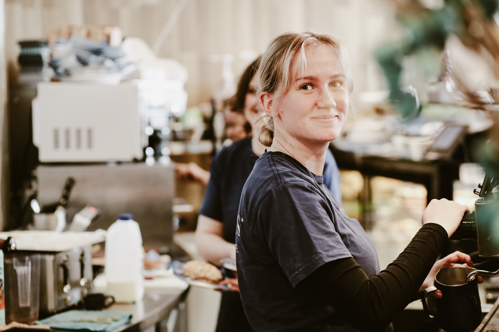 Ariel's team behind the counter