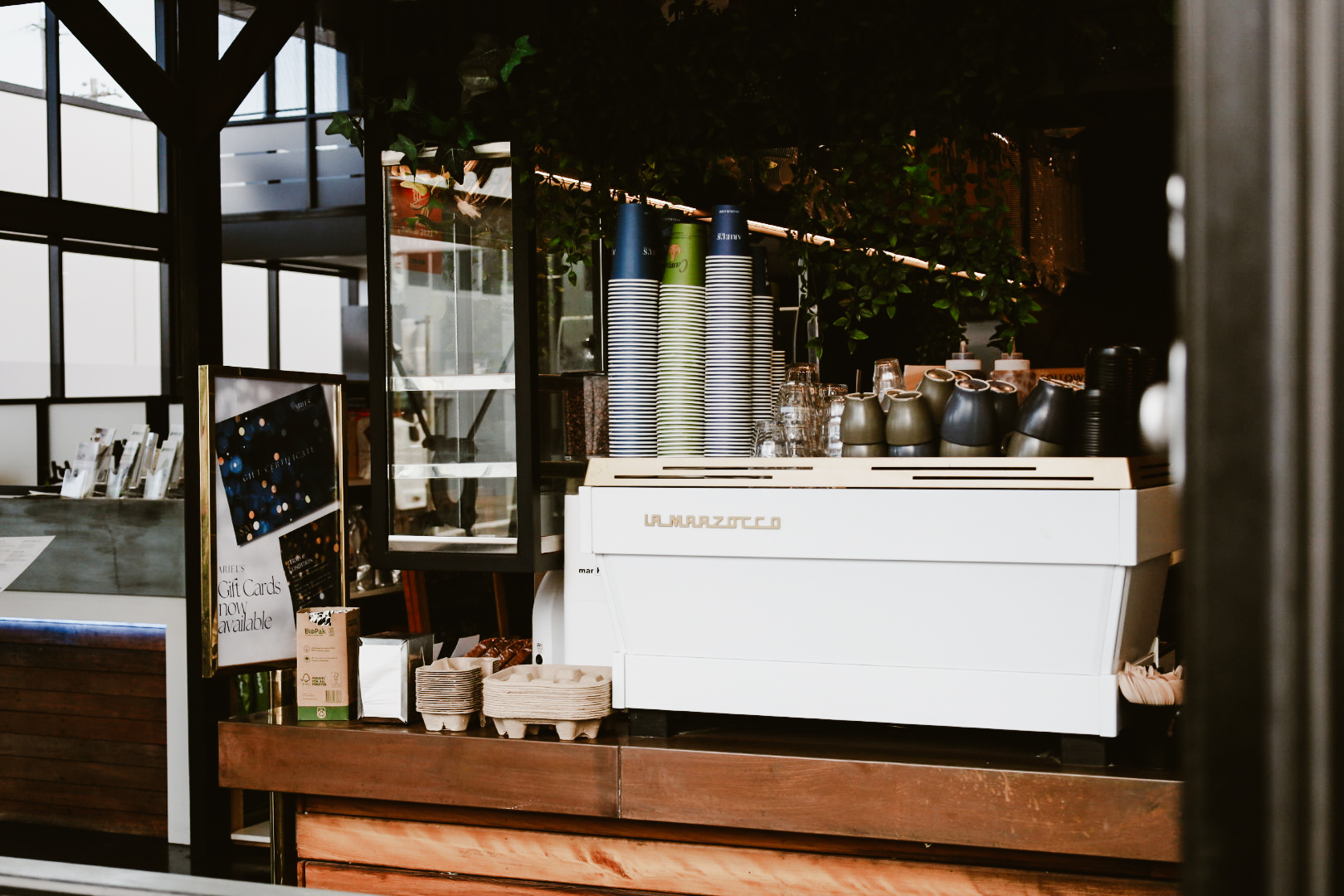 La Marzocco espresso machine at Ariel's